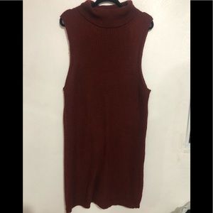 Wine Bodycon Sweater Dress